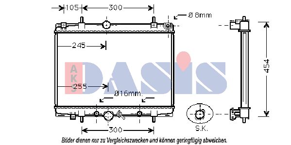 AKS DASIS Radiators, Motora dzesēšanas sistēma 160058N